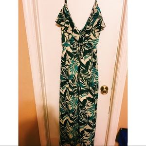 Palm Leaf Maxi Dress